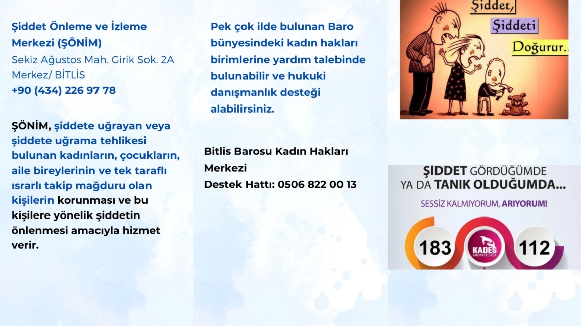 REHBERLİK SERVİSİ BİLGİLENDİRMESİ…